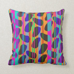 Stripe Beans Throw Pillow
