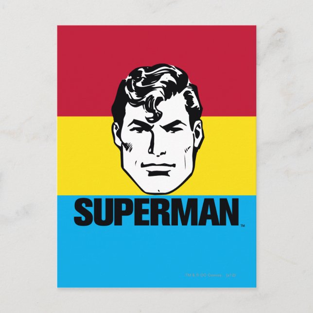 Stripe Boy - Superman Postcard (Front)