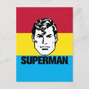 Stripe Boy - Superman Postcard