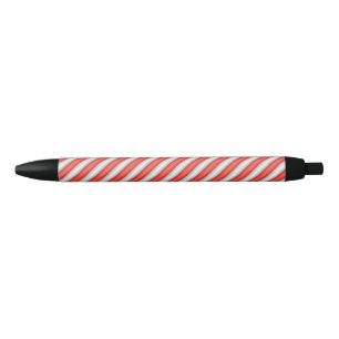 Stripe candy pattern black ink pen