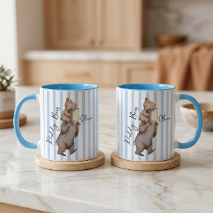 Stripe Daddy Bear Father's Day Gift For Dad Mug
