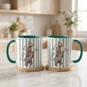 Stripe Daddy Bear Father's Day Gift For Dad Mug