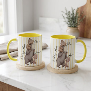 Stripe Daddy Bear Father's Day Gift For Dad Mug