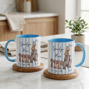 Stripe Daddy Bear Father's Day Gift For Dad Mug