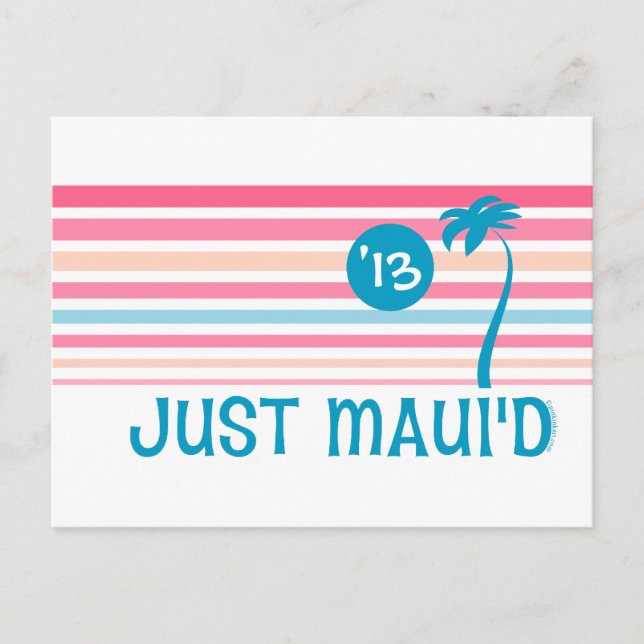 Stripe Just Maui'd Postcard (Front)