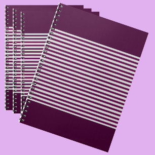 Stripe Pattern Modern Colourful Notebook