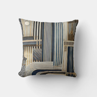 Stripe Patterns Throw Pillow