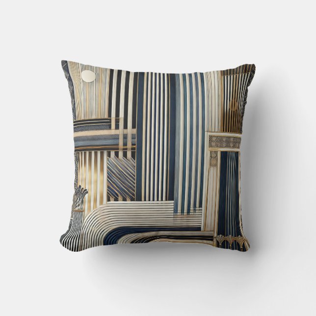 Stripe Patterns Throw Pillow (Front)