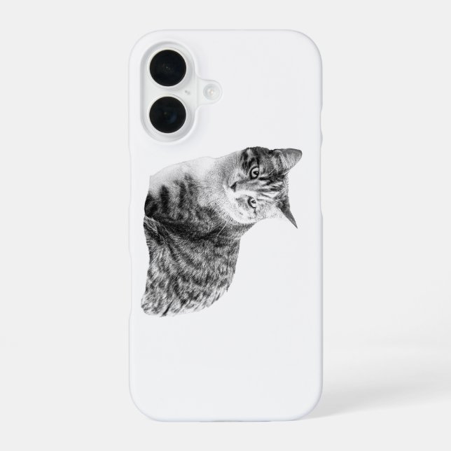 Stripe & Stillness iPhone 16 Case (Back)
