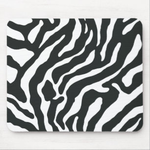 Stripe Zebra Print Reto Mouse Pads