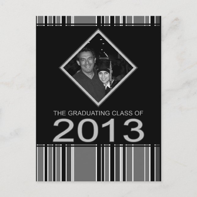 striped 2013 graduation announcement (Front)
