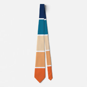 Striped 70s 80s Retro Stripes Pattern Tie