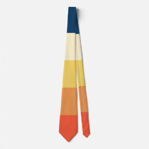 Striped 70s 80s Retro Stripes Pattern Tie