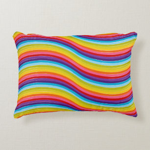 Striped Abstract Accent Pillow