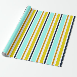 Striped abstract background with color stripes. Vi Wrapping Paper