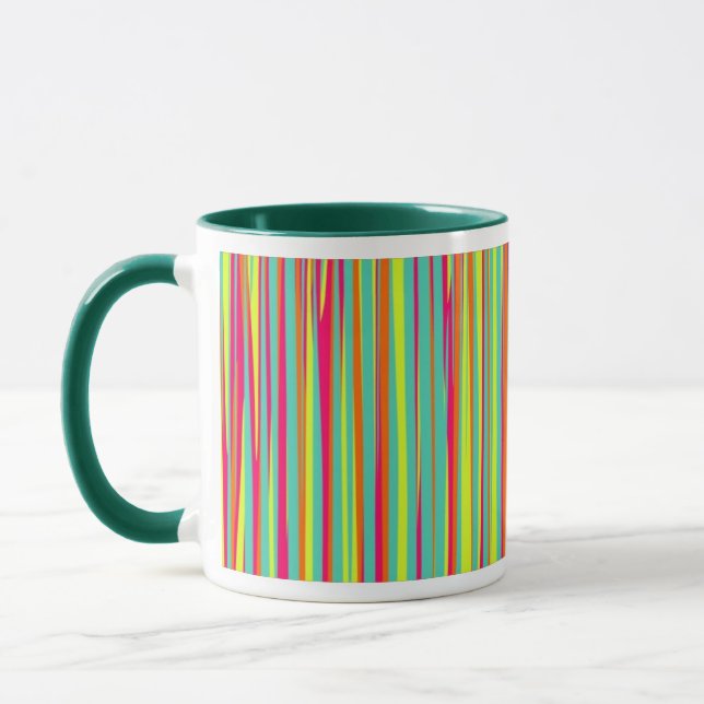 Striped Abstract Design Mug (Left)