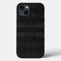 Striped Argyle Embellished Black