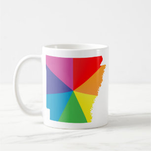 striped arkansas. angled. coffee mug