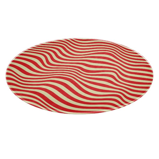Striped background cutting board (Corner)