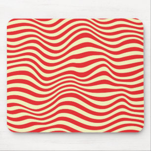 Striped background mouse pad