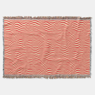 Striped background throw blanket