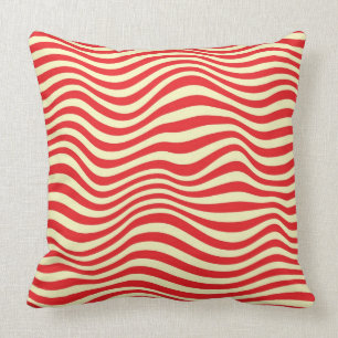 Striped background throw pillow