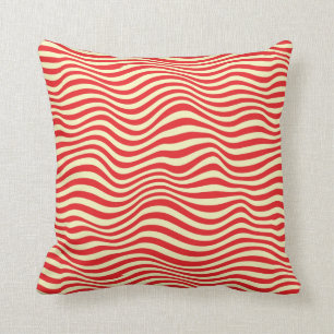 Striped background throw pillow
