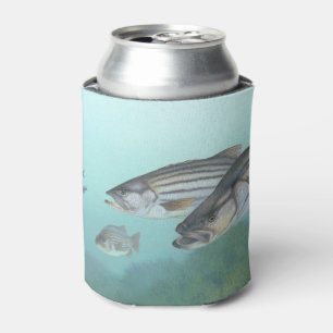 Striped Bass Fishing Can Cooler