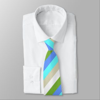 Striped Beach Colours of Sint Maarten  Tie