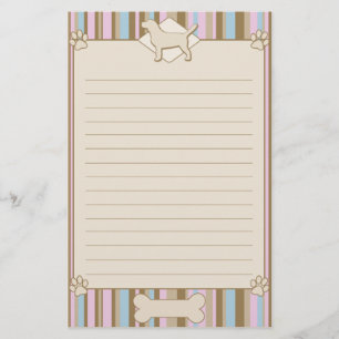 Striped Beagle Stationery