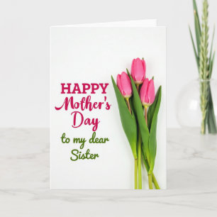 Striped Blooms Sister Card