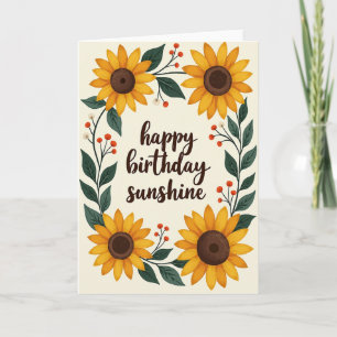 Striped Blossom Wreath Card