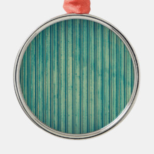 Striped Blue Lines Ceramic Ornament