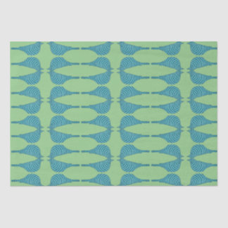 Striped Bluebird Tissue Paper