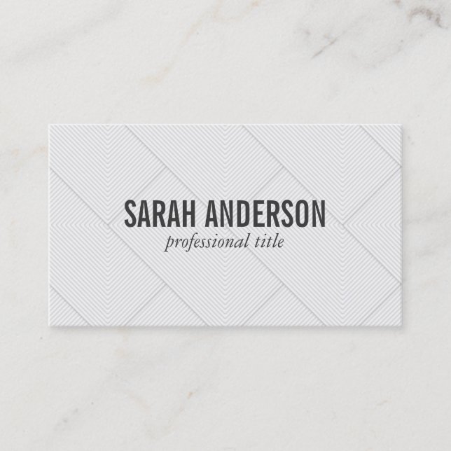 Striped Brick Pattern Business Card (Front)