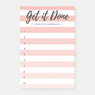 Striped Brush Lettered To-Do List Post-it Notes