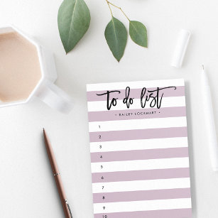 Striped Brush Lettered To-Do List Post-it Notes