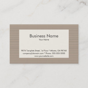 Striped Business Card Template