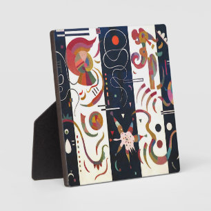 Striped by Wassily Kandinsky  Plaque