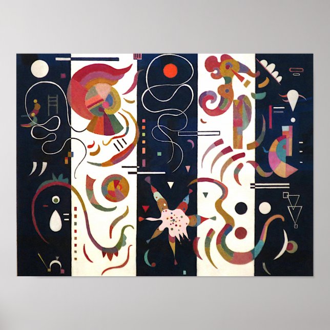 Striped by Wassily Kandinsky Poster (Front)