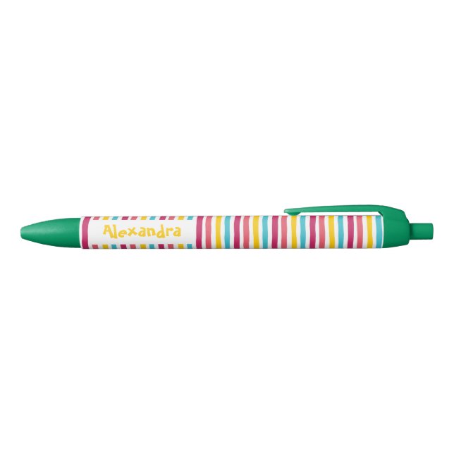 Striped Candy! Fun Colourful Cute Pen (Top)