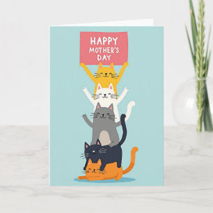 Striped Cats Celebration Card