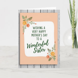 Striped Celebration Sister Card