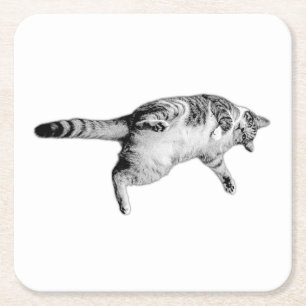 Striped Charm for the Table Square Paper Coaster