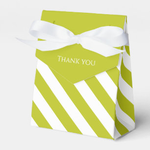 Striped Chartreuse Favor Box