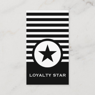 Striped Chic Loyalty Star Card