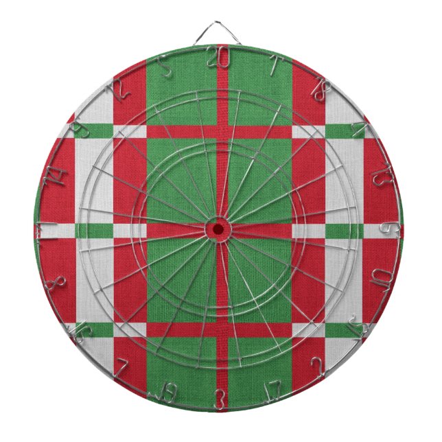 Striped Christmas Dartboard (Front)