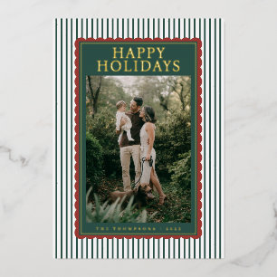 Striped Classic Holiday Photo
