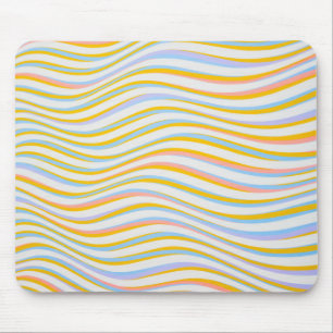 Striped Coloured Abstract   Mouse Pad