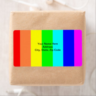 Striped Coloured Labels